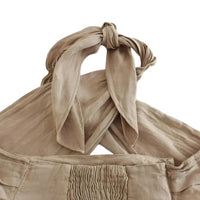 Thumbnail for Khaki Suits Women Sleeveless Halter Sexy Crop Tops Women's Streetwear Fashion Set High Waist Wide Leg Pants + Halter Top, Drestiny, Sets, Pant Sets, Casual Pants, Casual Shirts, Sleeveless, Crop Tops, XS, S, M, L, White, Grey, Orange, Khaki, United States, Canada, Australia, New Zealand, United Kingdom, women's streetwear sets, ladies streetwear outfits, street style sets for women, trendy streetwear women, matching streetwear sets women, co-ord streetwear women, urban fashion sets female, shopdrestiny.com