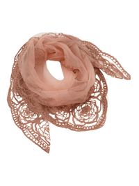 Thumbnail for Lace Square Bandana Scarves Style Rock Embroidery Floral Headband Net See Through Headscarf