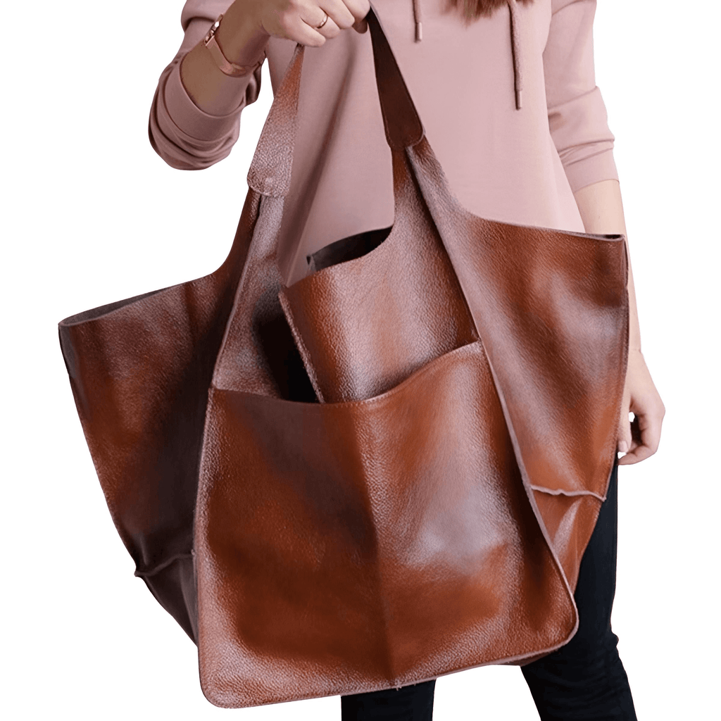 Don't miss out on the trendy Large Brown Leather Tote Bag at Drestiny - enjoy free shipping & tax covered! Seen on FOX/NBC/CBS. Save up to 50%!