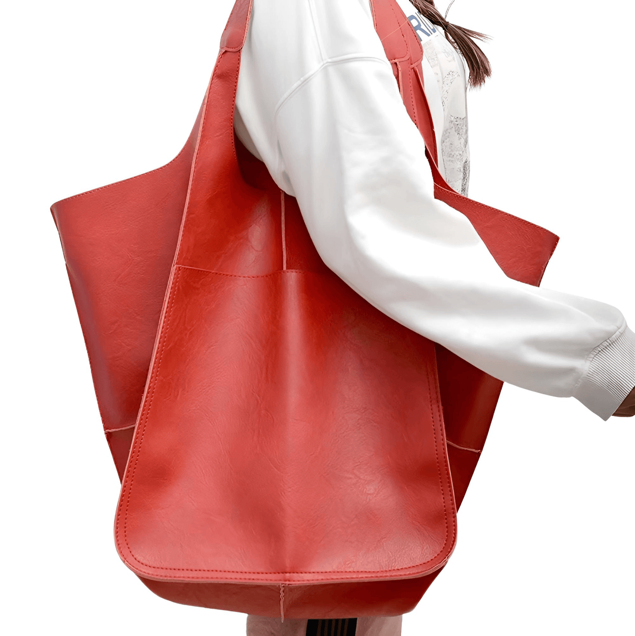 Large Leather Tote Bag -, Tote Bag , Drestiny , Australia, Black, Brown, Coffee, Green, Handbags, New Zealand, Purses, Totes, United Kingdom, United States, Yellow , Blue, Dark Blue, Grey, Pink, Red, Drestiny , www.shopdrestiny.com