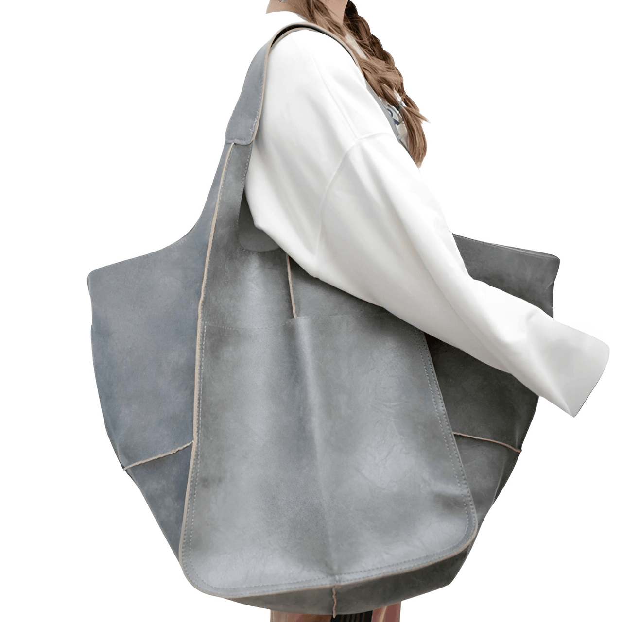 Large Leather Tote Bag -, Tote Bag , Drestiny , Australia, Black, Brown, Coffee, Green, Handbags, New Zealand, Purses, Totes, United Kingdom, United States, Yellow , Blue, Dark Blue, Grey, Pink, Red, Drestiny , www.shopdrestiny.com