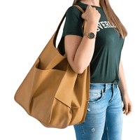 Thumbnail for Large Leather Tote Bag -, Tote Bag , Drestiny , Australia, Black, Brown, Coffee, Green, Handbags, New Zealand, Purses, Totes, United Kingdom, United States, Yellow , Drestiny , www.shopdrestiny.com