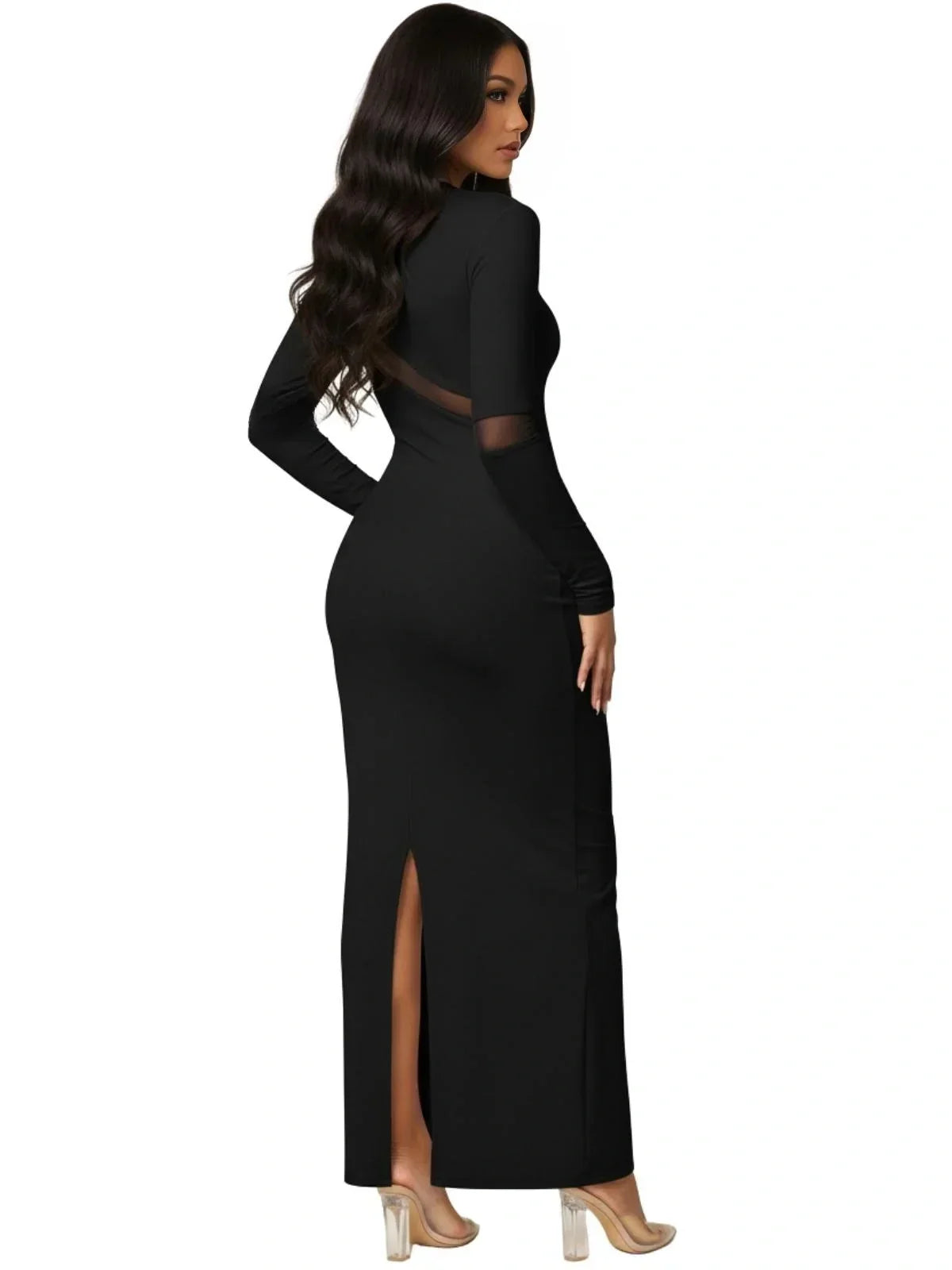 Long-Sleeve Bodycon Maxi Dress For Women