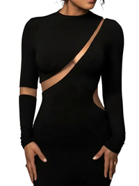 Thumbnail for Long-Sleeve Bodycon Maxi Dress For Women