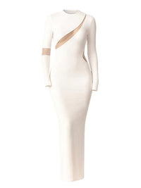 Thumbnail for White dress with mesh panels on a white background