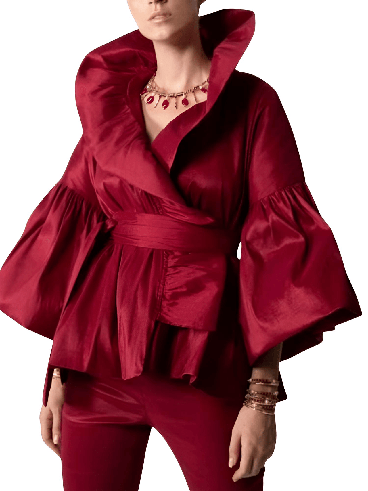 Long Sleeve Women's Vintage Ruffles Blouse Office Lady Lapel Collar Elegant Shirt Woman Fashion -, Blouses , Drestiny , 10, 12, 14, 16, 4, 6, 8, Australia, Black, Blouses, Dress Shirts, FR, L, Long Sleeves, M, New Zealand, Red, S, United Kingdom, United States, XL, XXL, XXXL , Drestiny , www.shopdrestiny.com
