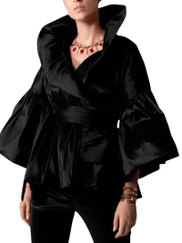 Thumbnail for Long Sleeve Women's Vintage Ruffles Blouse Office Lady Lapel Collar Elegant Shirt Woman Fashion -, Blouses , Drestiny , 10, 12, 14, 16, 4, 6, 8, Australia, Black, Blouses, Dress Shirts, FR, L, Long Sleeves, M, New Zealand, Red, S, United Kingdom, United States, XL, XXL, XXXL , Drestiny , www.shopdrestiny.com
