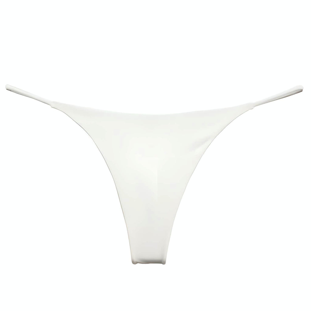 White Low-Waist G-String Panties