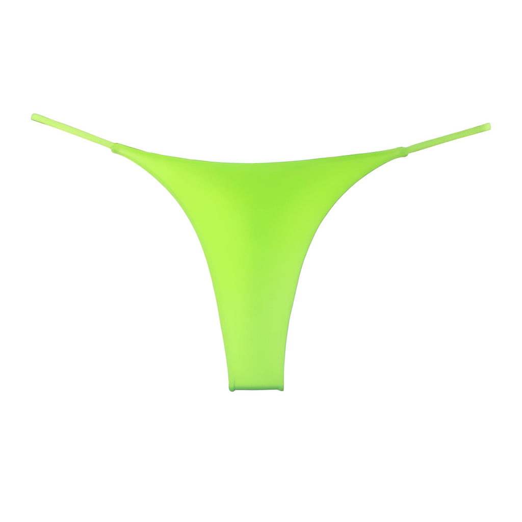 Neon Green Low-Waist G-String Panties