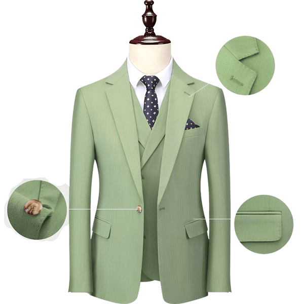 Luxurious Business Suit 3 Pieces ( Jacket + Vest + Pants )