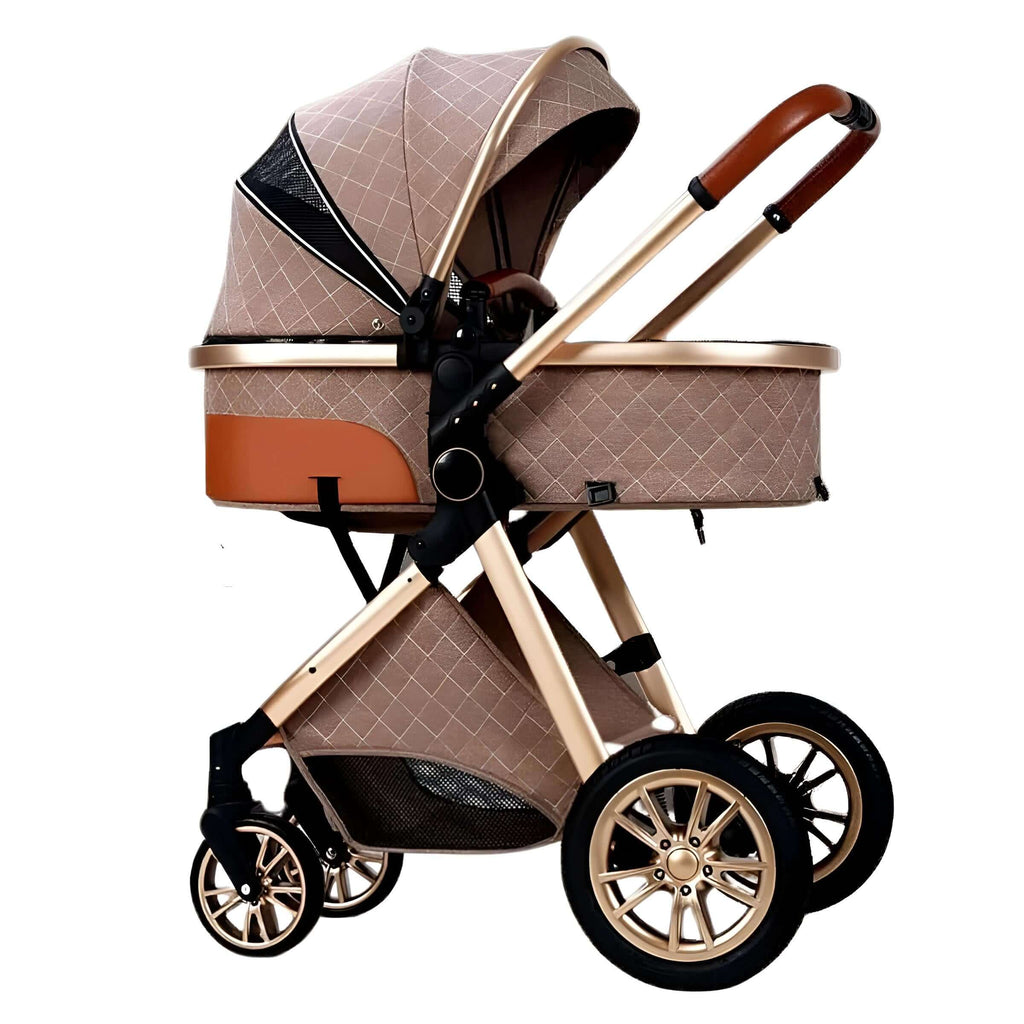 Light Brown Luxury Baby Strollers High Landscape