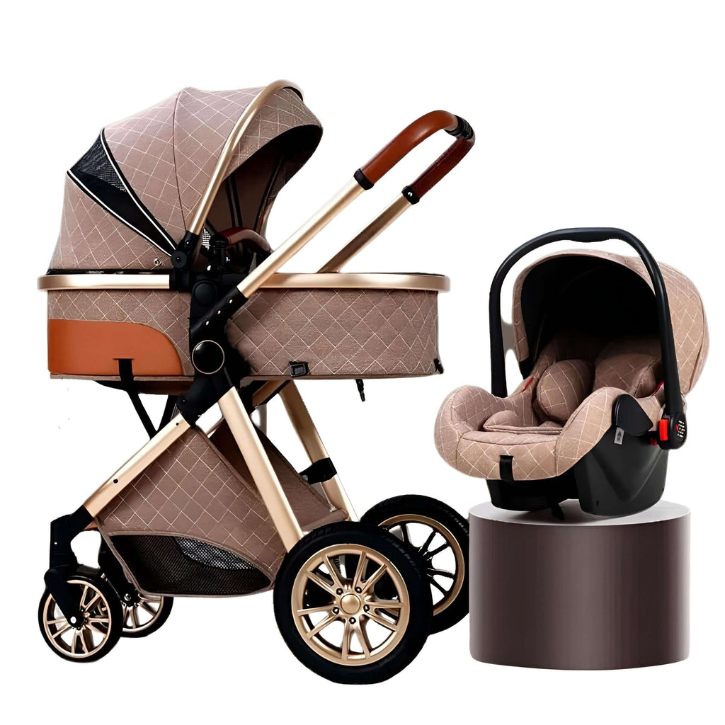 Luxury Brown and gold Baby Strollers High Landscape
