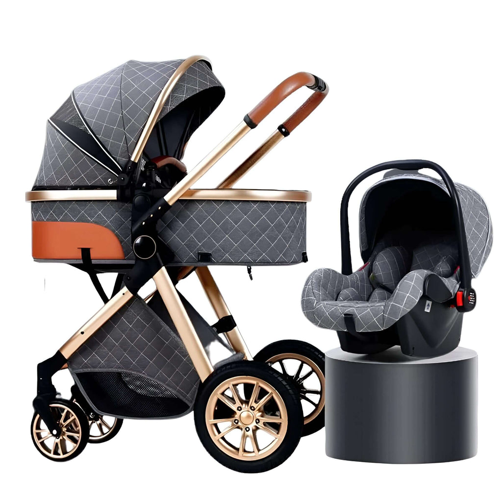 Grey Luxury Baby Strollers High Landscape