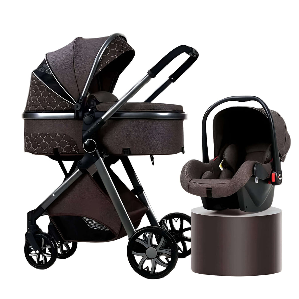 Brown Luxury Baby Strollers High Landscape