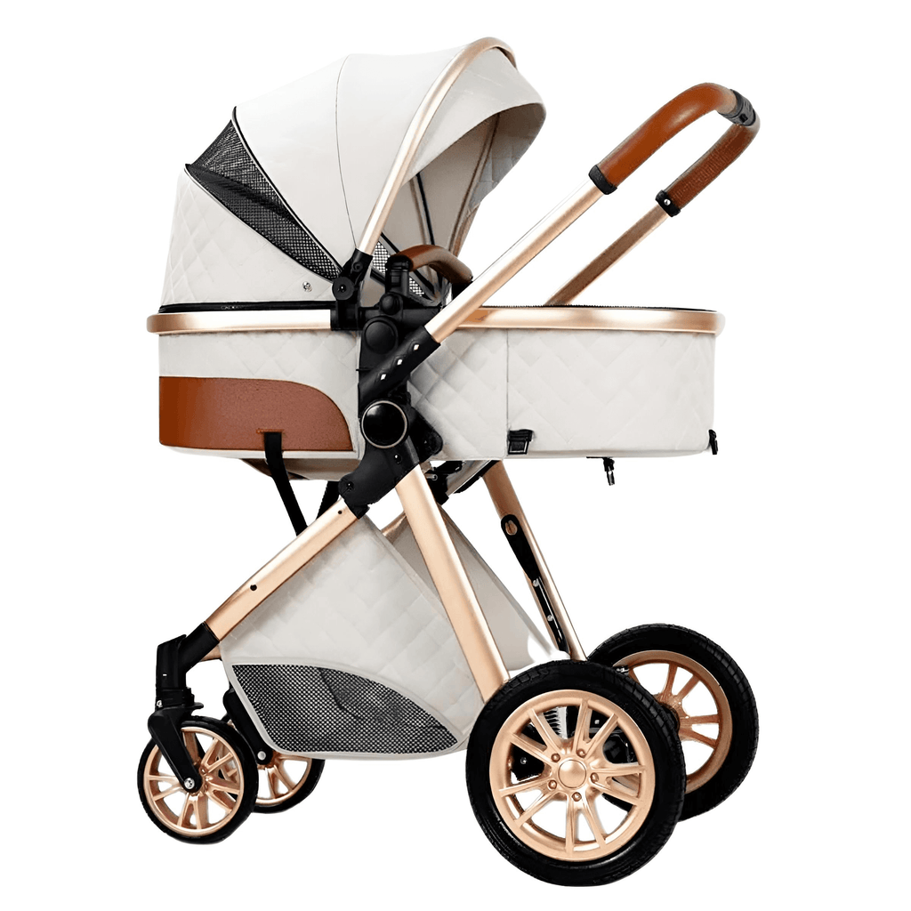 Luxury White Baby Strollers High Landscape