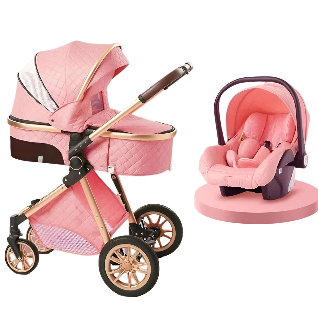 Pink Luxury Baby Strollers High Landscape