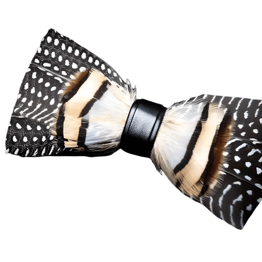 Luxury White Peacock Feather Bow Ties