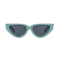 Thumbnail for Teal cat-eye sunglasses on a white background