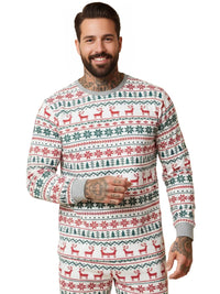 Thumbnail for Matching Family Christmas Pajamas Set Mom Daughter Dad Son Matching Outfits Cute All Over Print Boys Girls Pjs