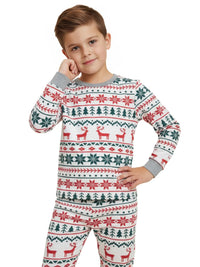 Thumbnail for Matching Family Christmas Pajamas Set Mom Daughter Dad Son Matching Outfits Cute All Over Print Boys Girls Pjs