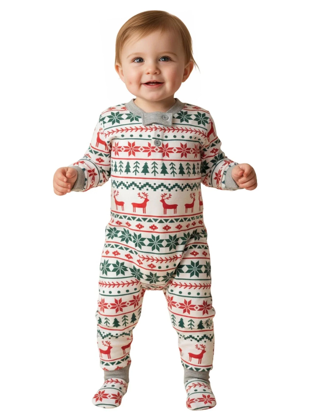 Matching Family Christmas Pajamas Set Mom Daughter Dad Son Matching Outfits Cute All Over Print Boys Girls Pjs