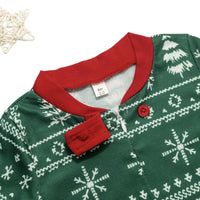 Thumbnail for Matching Family Christmas Pajamas Set Mom Daughter Dad Son Matching Outfits Cute All Over Print Boys Girls Pjs
