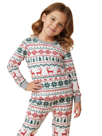 Thumbnail for Matching Family Christmas Pajamas Set Mom Daughter Dad Son Matching Outfits Cute All Over Print Boys Girls Pjs