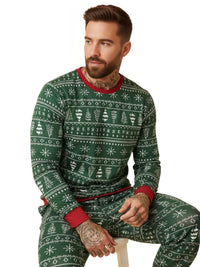 Thumbnail for Matching Family Christmas Pajamas Set Mom Daughter Dad Son Matching Outfits Cute All Over Print Boys Girls Pjs