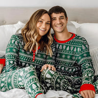 Thumbnail for Matching Family Christmas Pajamas Set Mom Daughter Dad Son Matching Outfits Cute All Over Print Boys Girls Pjs