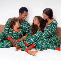 Thumbnail for Matching Family Christmas Pajamas Set Mom Daughter Dad Son Matching Outfits Cute All Over Print Boys Girls Pjs