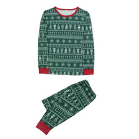Thumbnail for Green and red Christmas pajama set for Dad on a white background