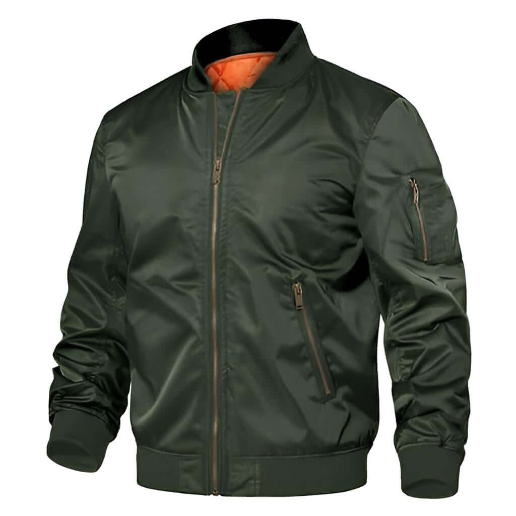 Men's Army Green Bomber Jacket - In 16 Colors!
