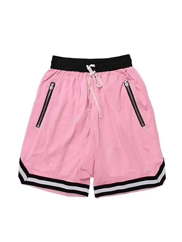 Men's Casual Pink Shorts - Hip Hop Streetwear Style!