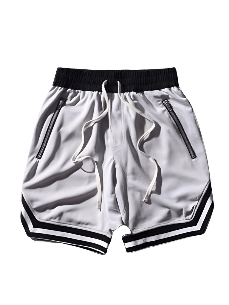Men's Casual Grey Shorts - Hip Hop Streetwear Style!
