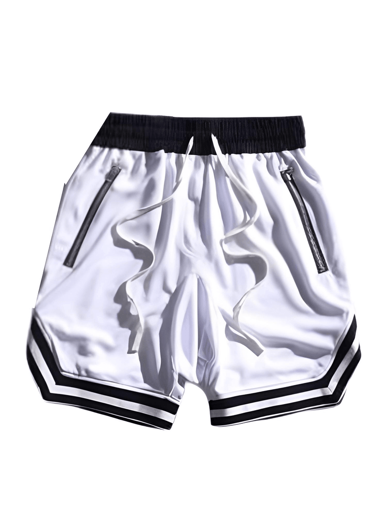 Men's Casual White Shorts - Hip Hop Streetwear Style!