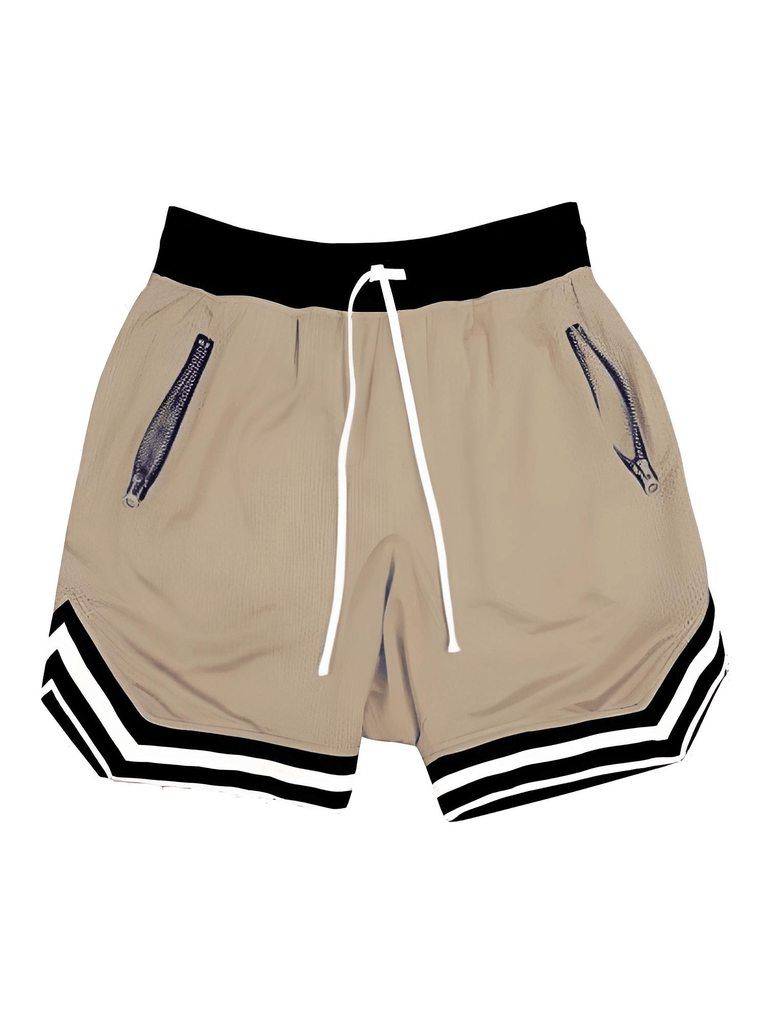 Men's Casual Khaki Shorts - Hip Hop Streetwear Style!