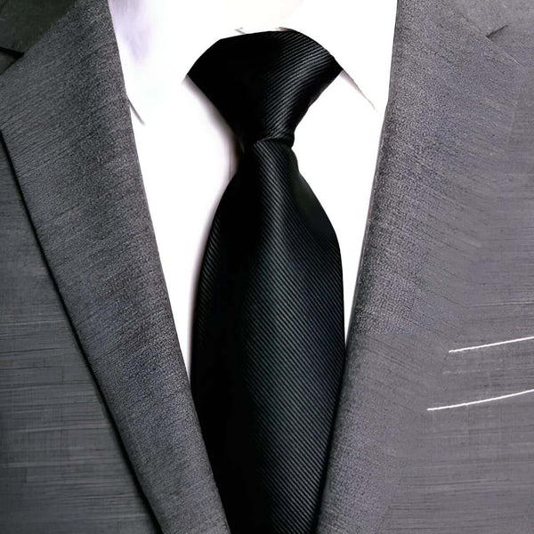 Complete your professional look with these dapper Men's Classic Black Business Ties. Enjoy free shipping and tax covered when you shop at Drestiny. Save up to 50% for a limited time!