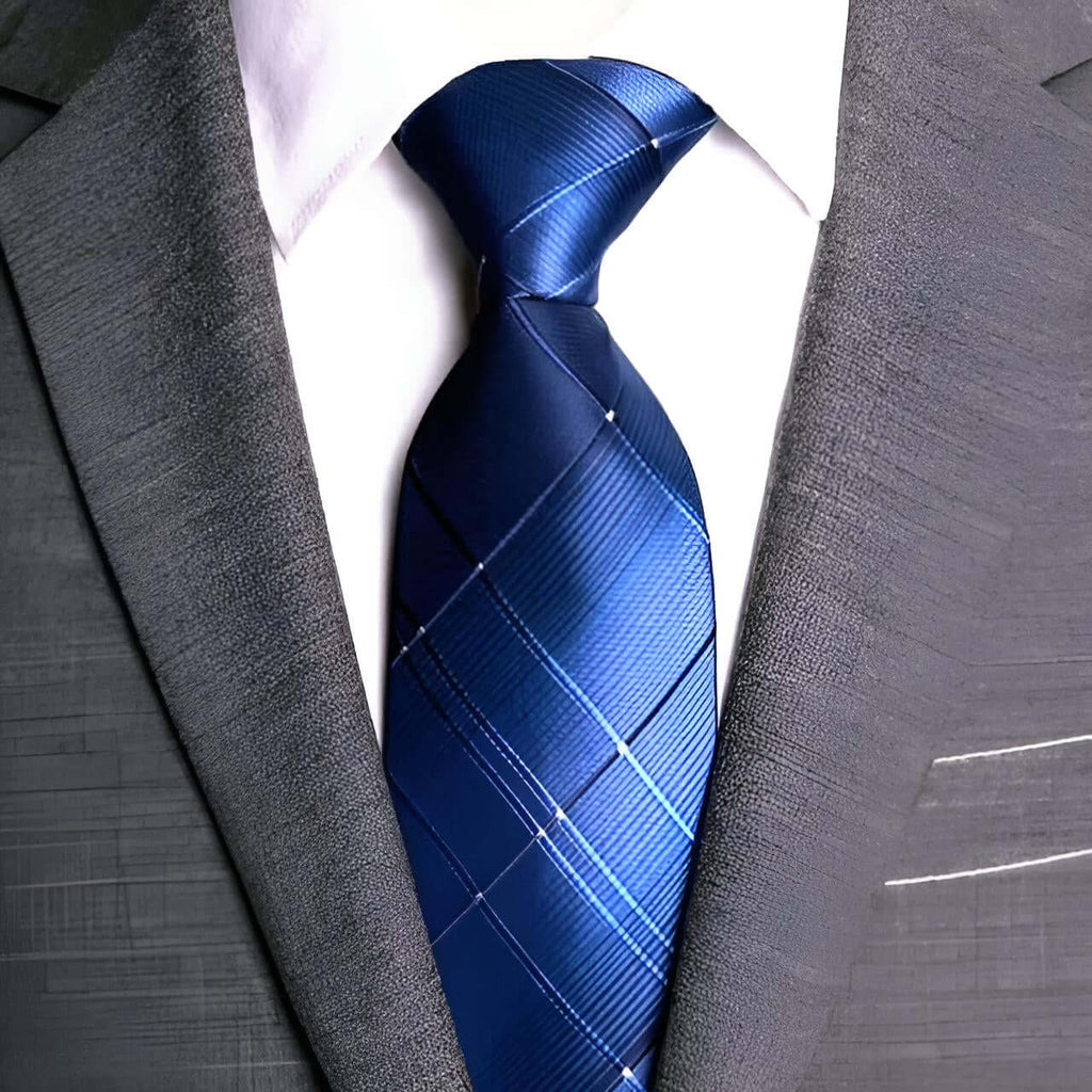 Complete your professional look with these dapper Men's Classic Blue Business Ties. Enjoy free shipping and tax covered when you shop at Drestiny. Save up to 50% for a limited time!