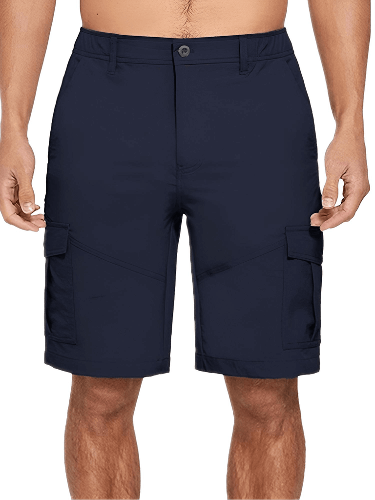 Men's Cotton Dark Blue Cargo Golf Shorts
