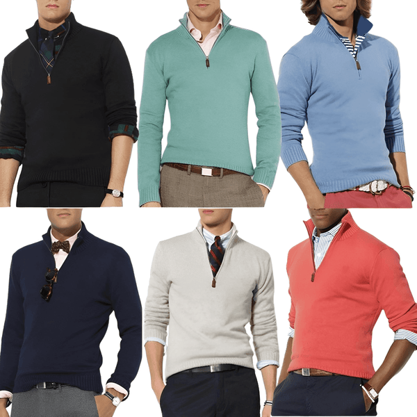 Shop Drestiny for a stylish Men's Cotton Mock Neck Half Zip Pullover. Save up to 50% off on Men's Sweaters. Free Shipping + Tax on us!
