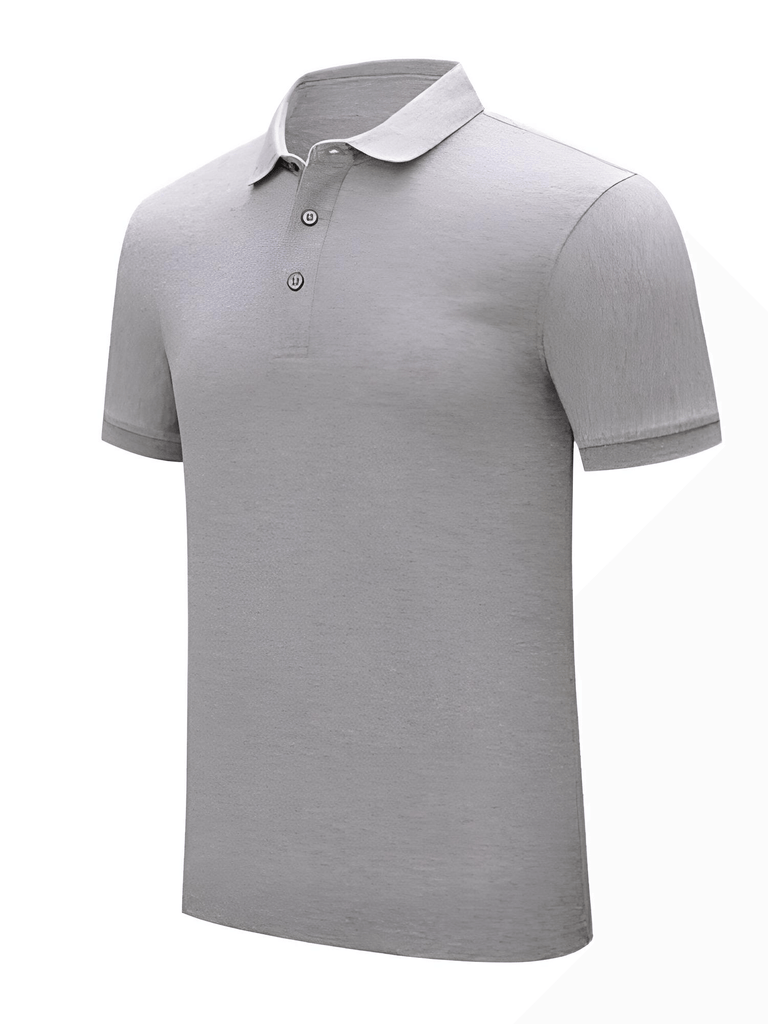 Men's Cotton Quality Grey Polo Shirt