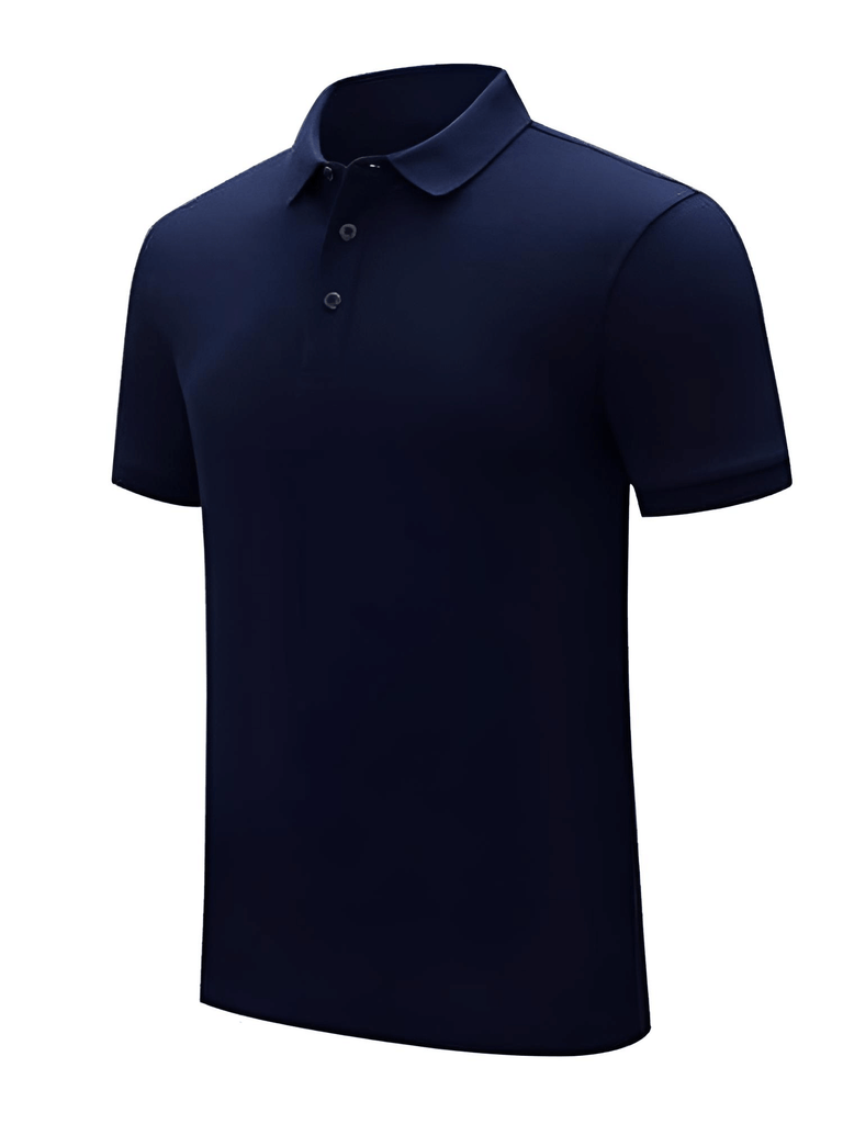 Men's Cotton Quality Short Sleeve Navy Blue Polo Shirt