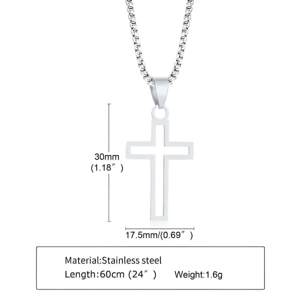 Discover the perfect accessory for men - this Stainless Steel Cross Pendant Necklace! Shop at Drestiny and enjoy Free Shipping, with the added bonus of us paying the tax. As seen on FOX, NBC, CBS. Hurry, save up to 50% before it's too late!