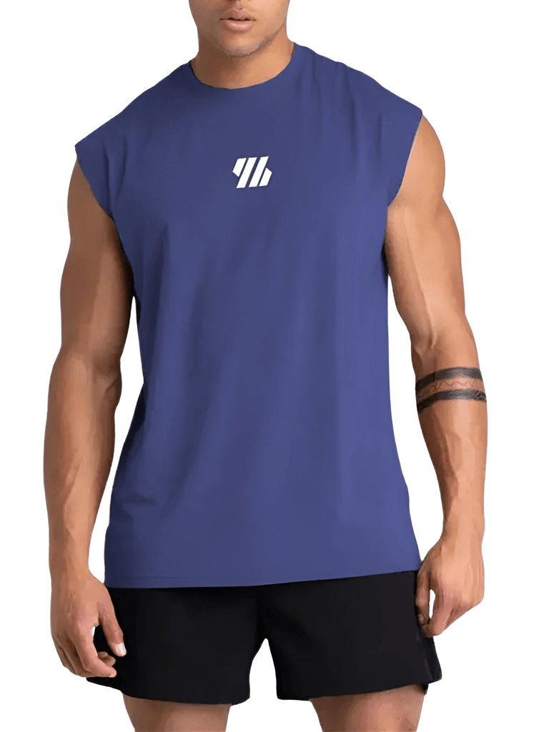 Looking for a trendy and comfortable sleeveless dark blue sports tank top? Look no further! Shop at Drestiny today to enjoy up to 50% off, free shipping, and we'll take care of the tax for you!