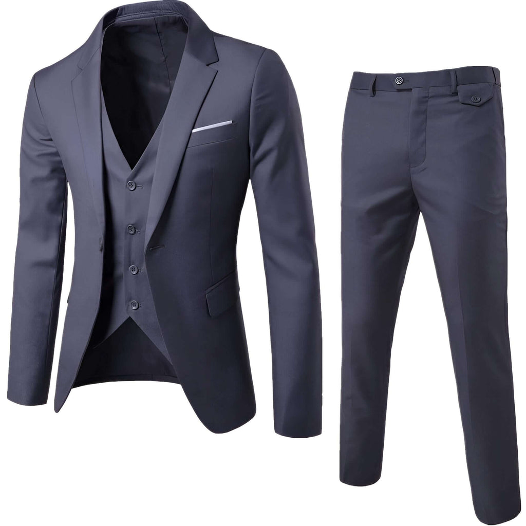 Shop Drestiny for Men's Dark Grey 3 Piece Suits - Slim Fit. Enjoy Free Shipping & Let Us Cover the Tax! Seen on FOX/NBC/CBS. Save up to 50% now!
