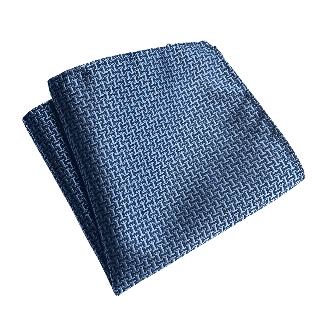 Men's Light Blue Silk Pocket Square Handkerchief - In 66 Styles!