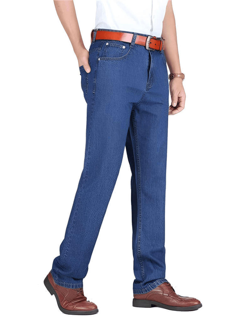 Men's Lightweight Casual Jeans - 100% Cotton!