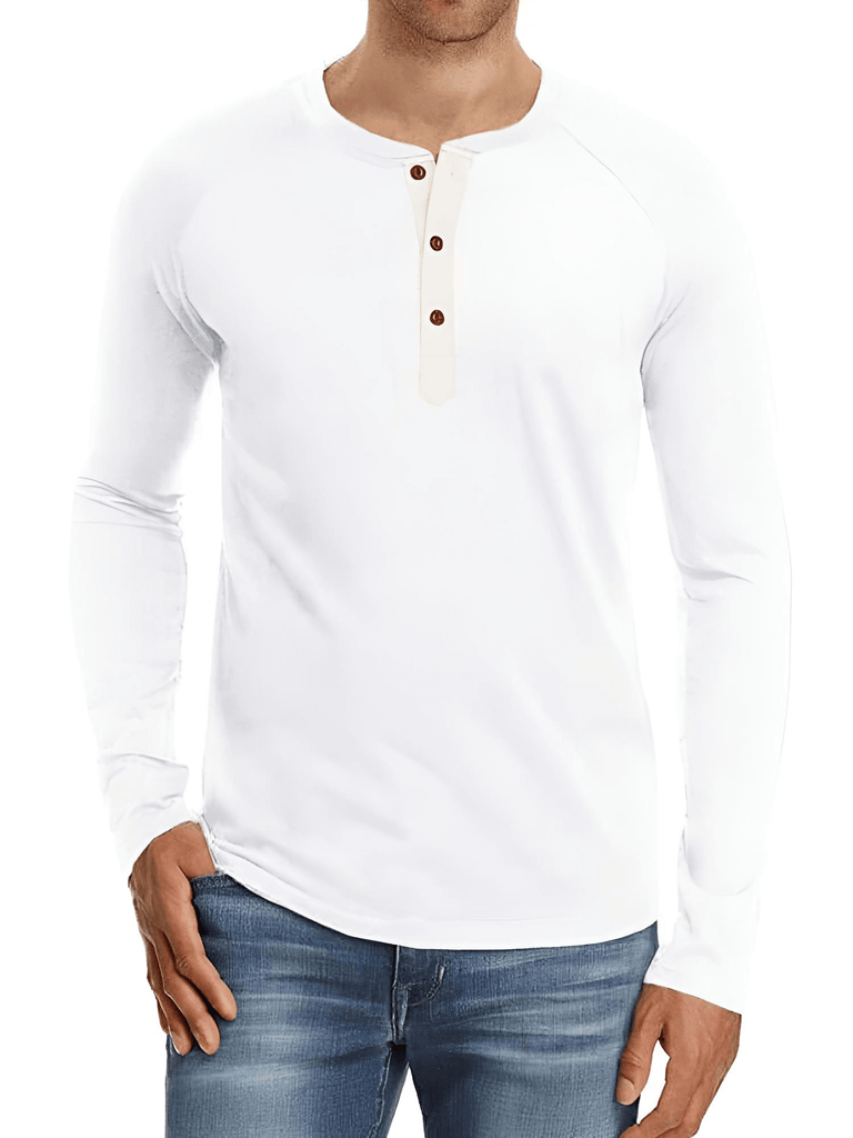 Stylish men's long sleeve shirt with unique button up design. Shop Drestiny for up to 50% off, free shipping, and tax covered!