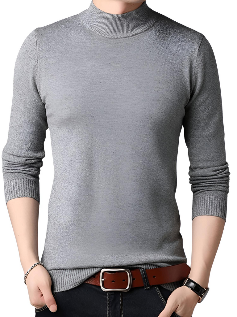 Men's Mock Neck Sweater