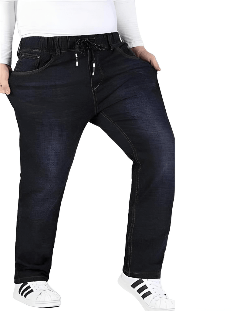 Men's Plus Size Dark Blue Jeans